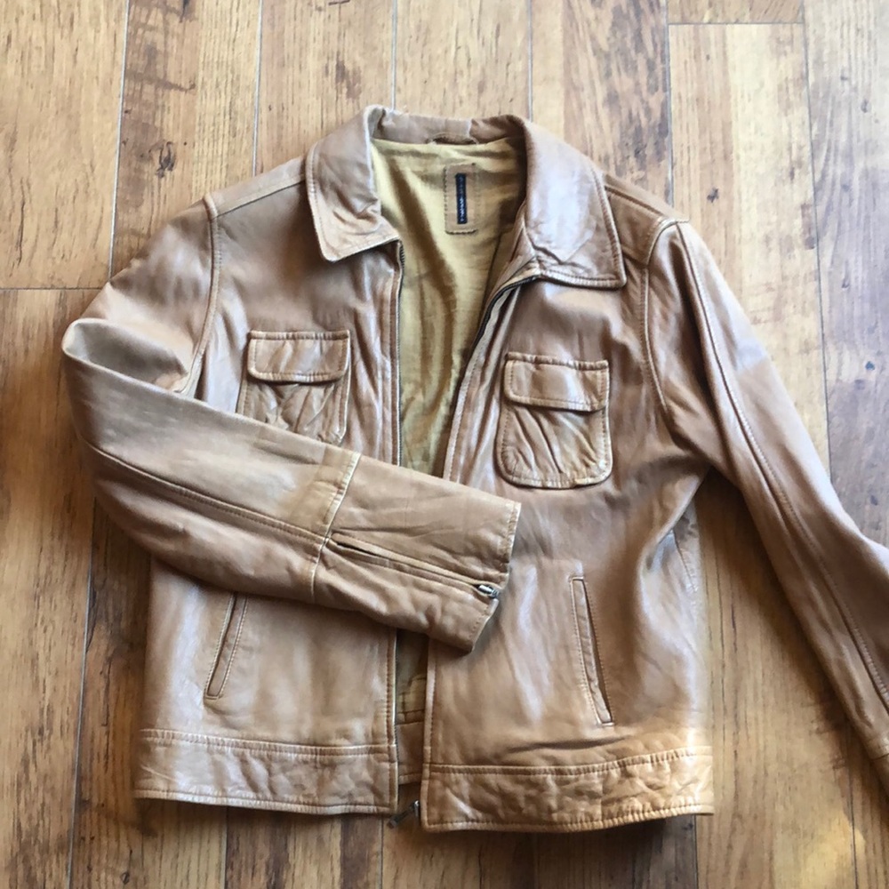 Naf Naf leather jacket size L